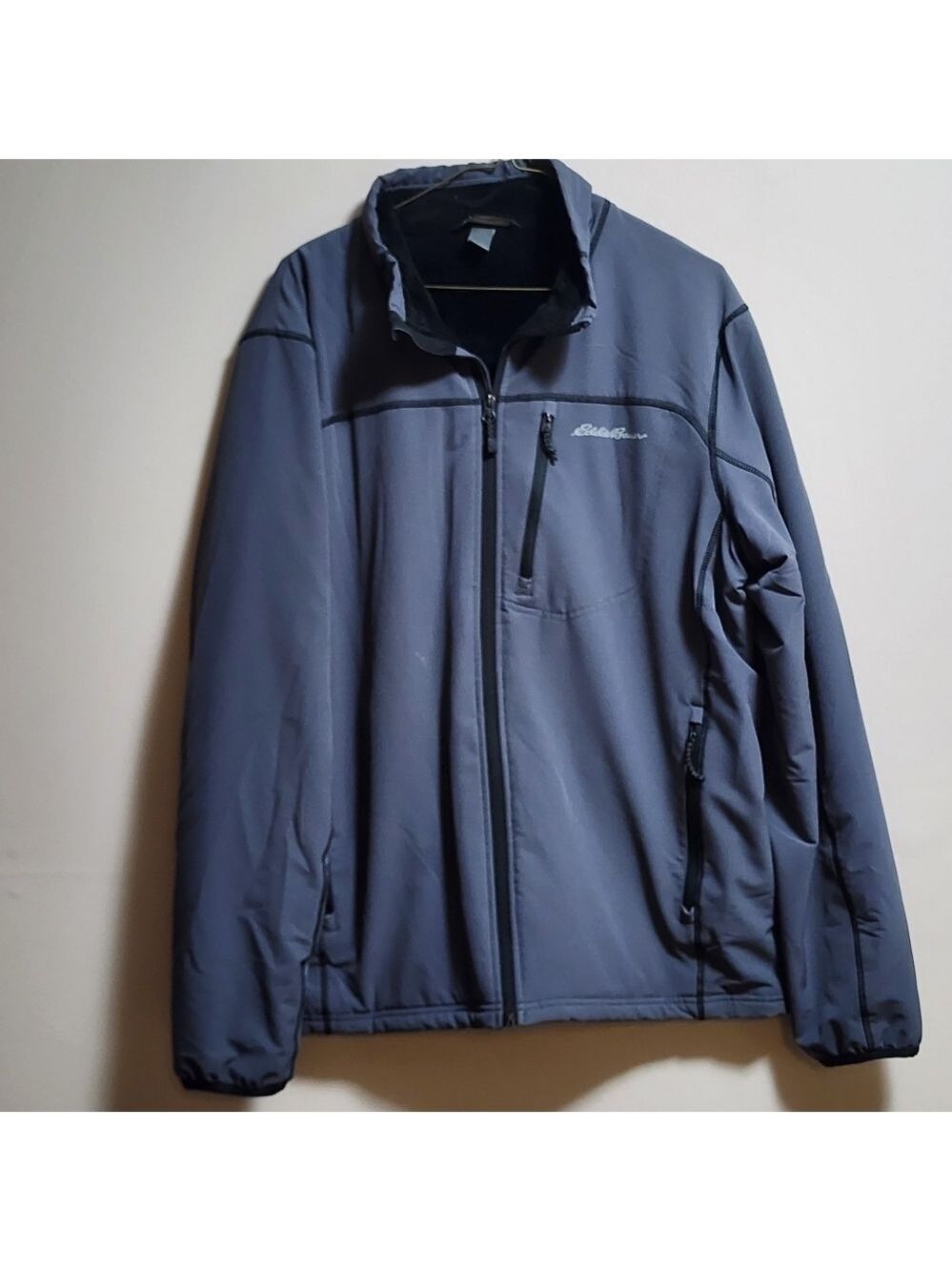 Eddie Bauer thermal jacket color grey size large